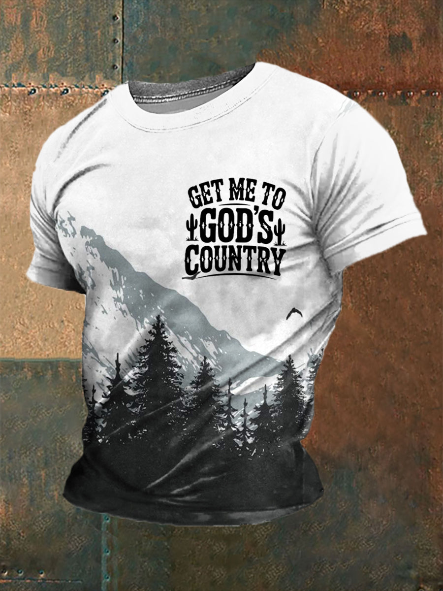 Men's Get Me To God’s Country short sleeves t-shirt