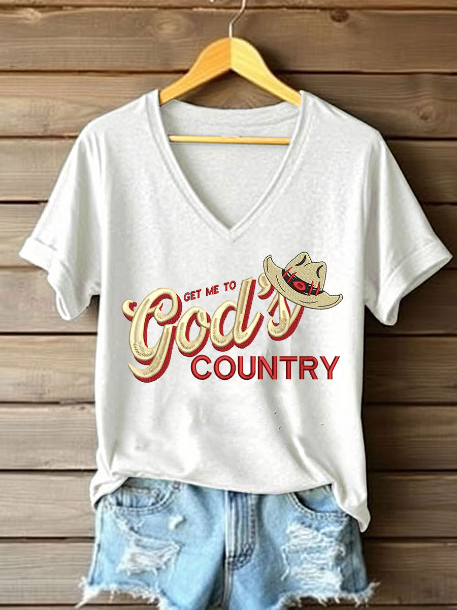 Women's Get Me To God's Country Short Sleeve T-Shirt
