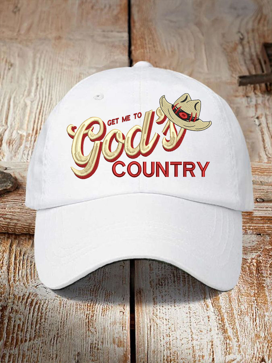 Unisex Get Me To God's Country Print Hat