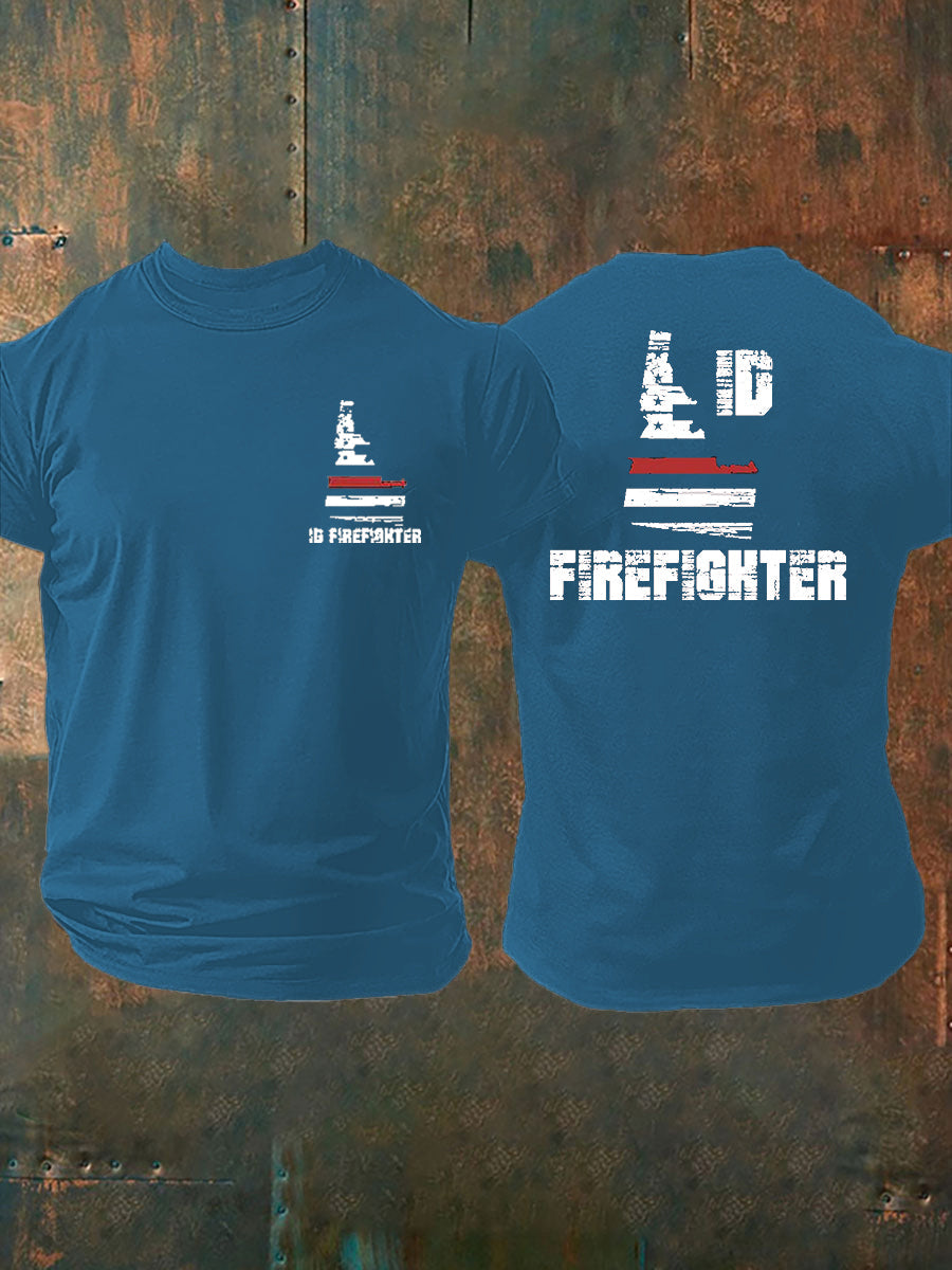 Men's Idaho Firefighter Printed T-shirt