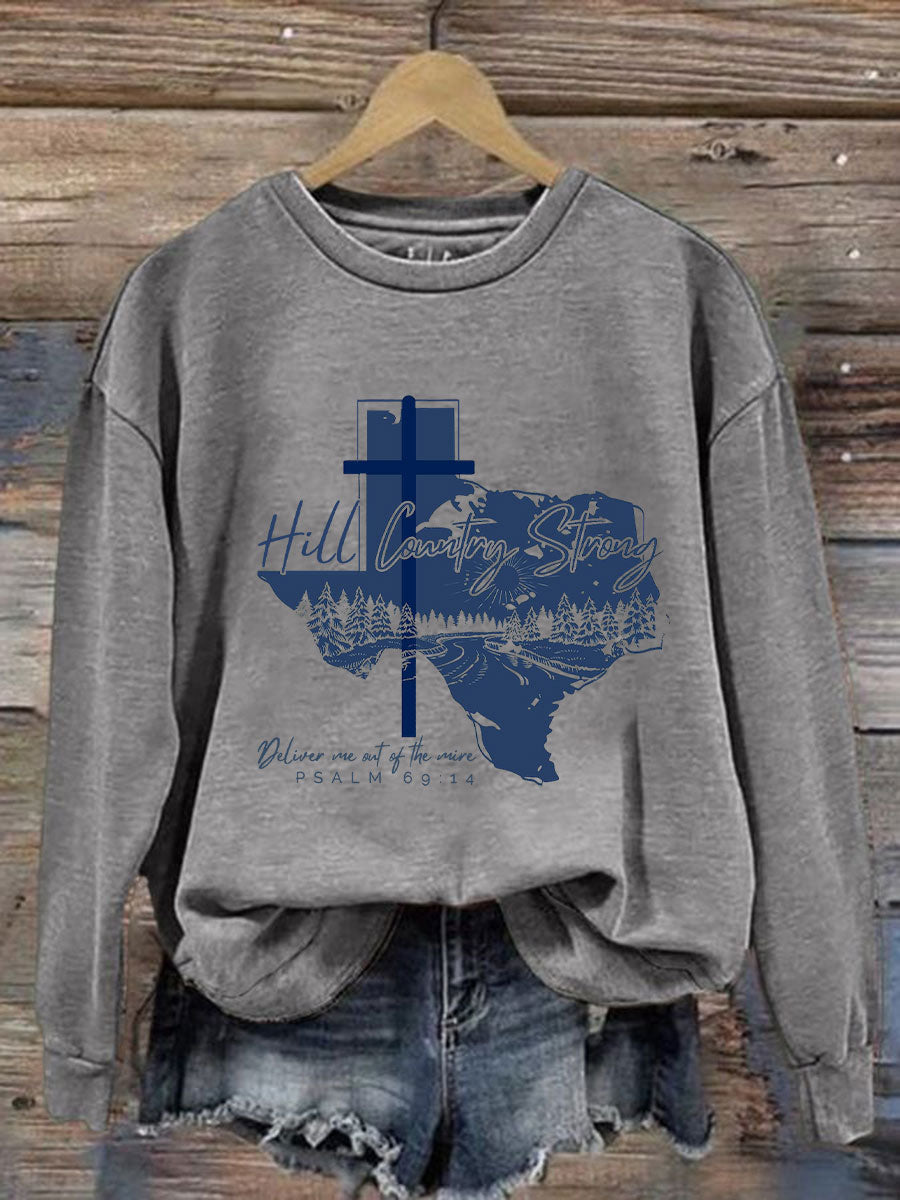 Women's Hill Country Strong Print Top