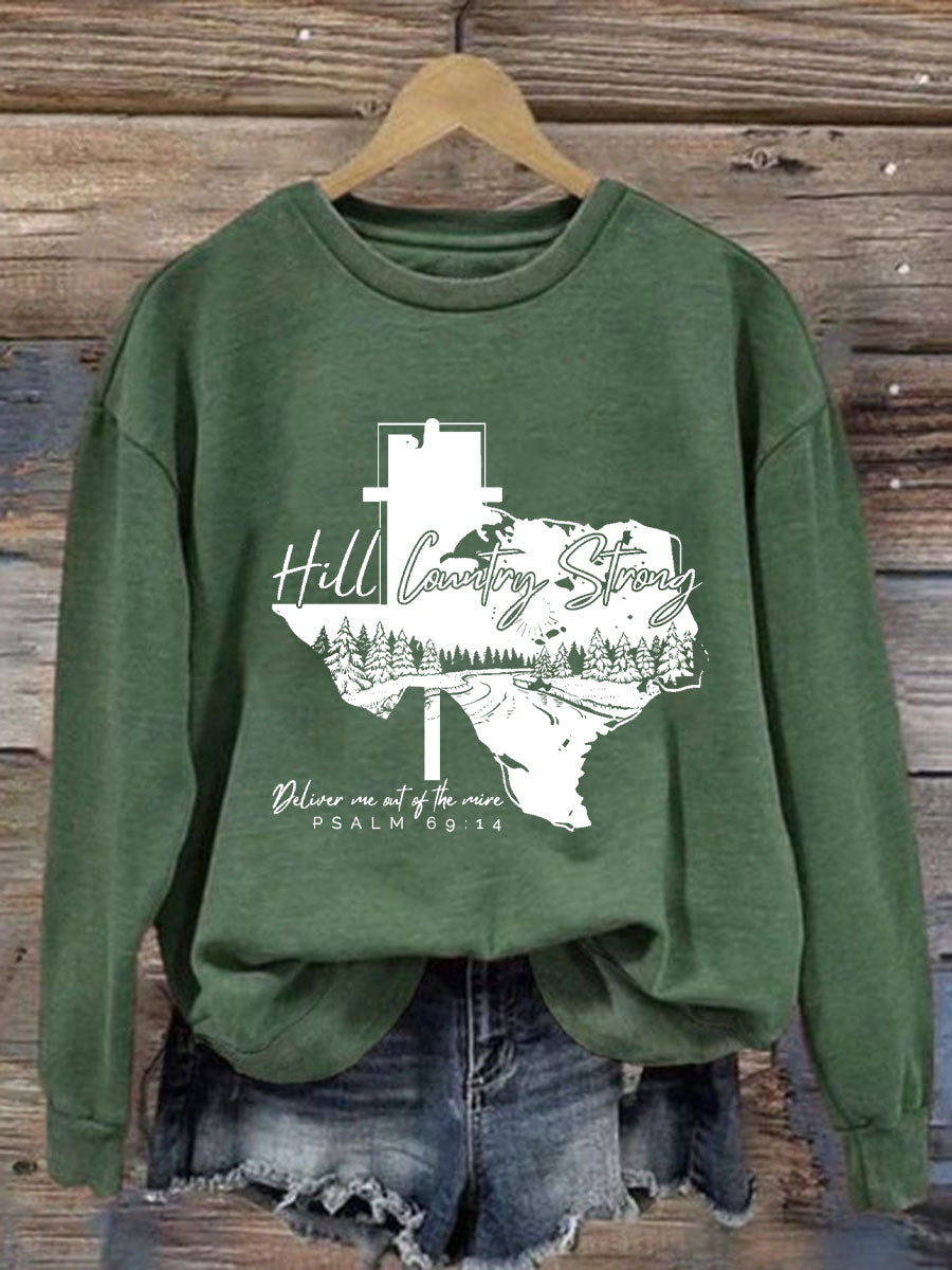 Women's Hill Country Strong Print Top
