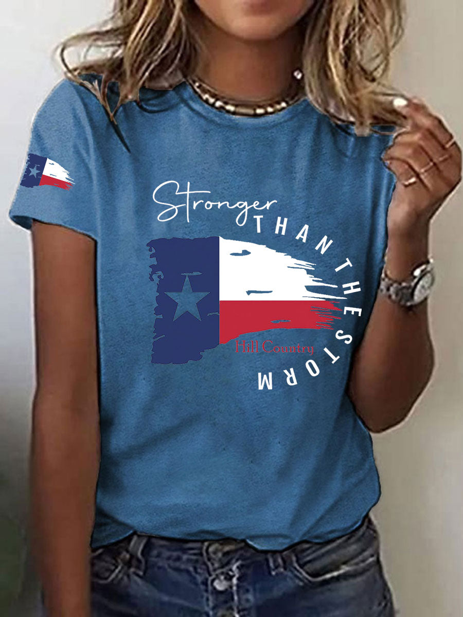 Women's Stronger Than the Storm Printed T-shirt