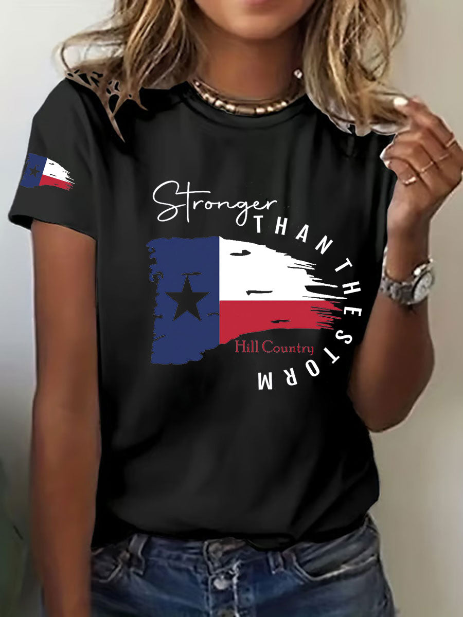 Women's Stronger Than the Storm Printed T-shirt