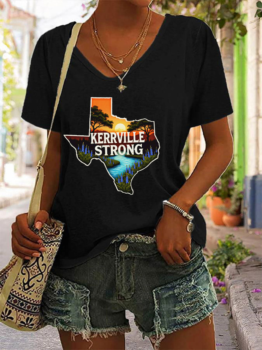 Women's Kerrville Strong Printed T-Shirt