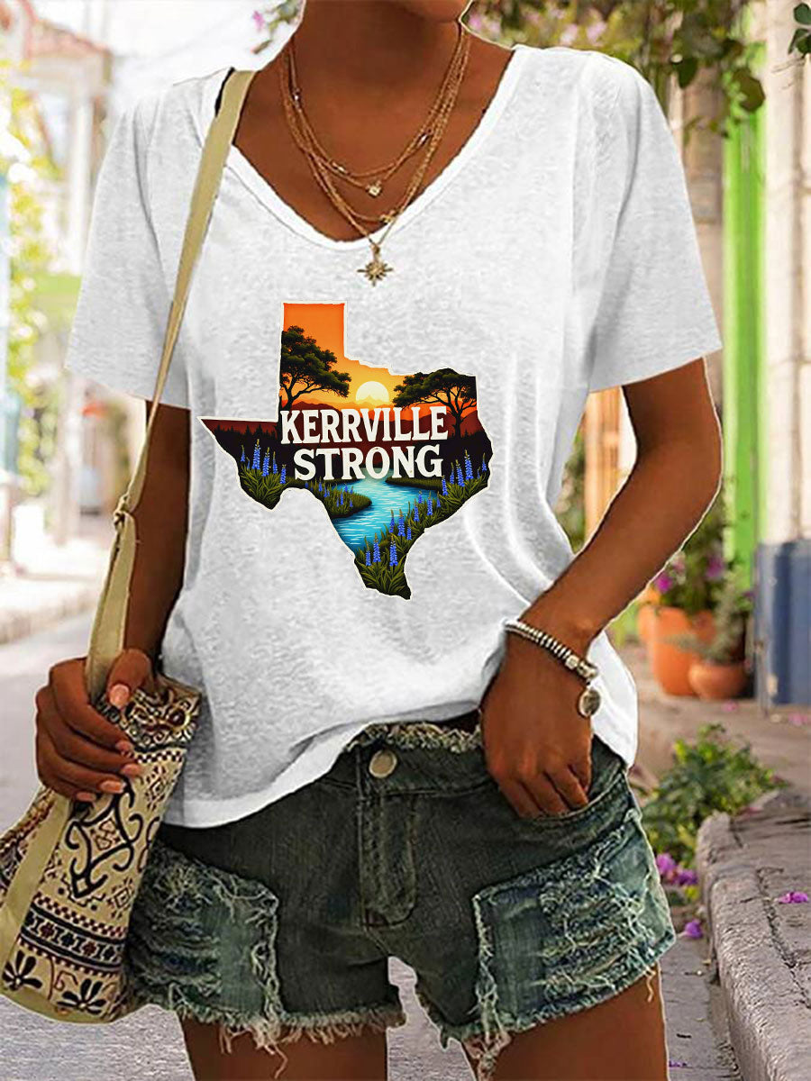 Women's Kerrville Strong Printed T-Shirt