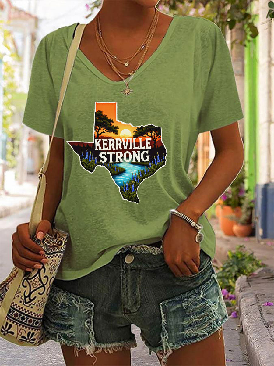 Women's Kerrville Strong Printed T-Shirt
