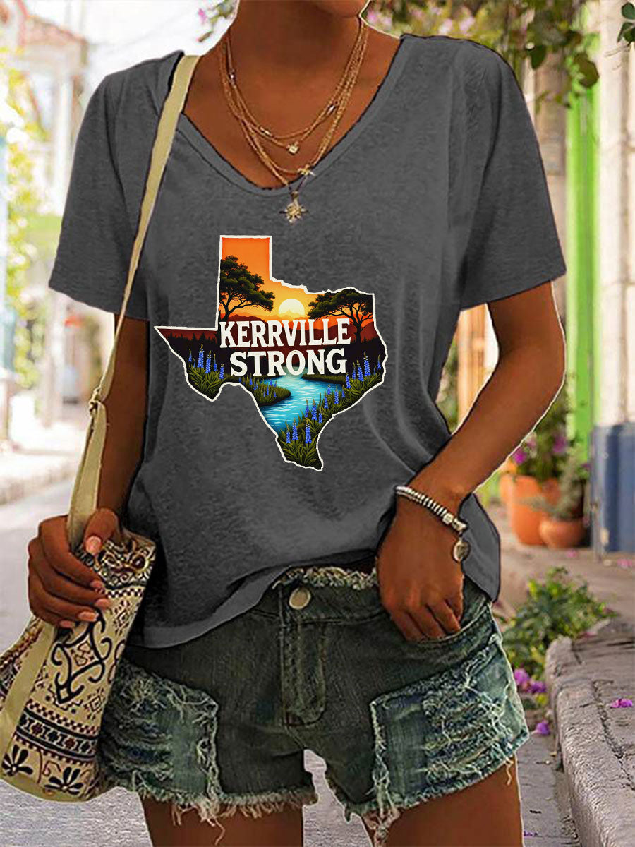 Women's Kerrville Strong Printed T-Shirt