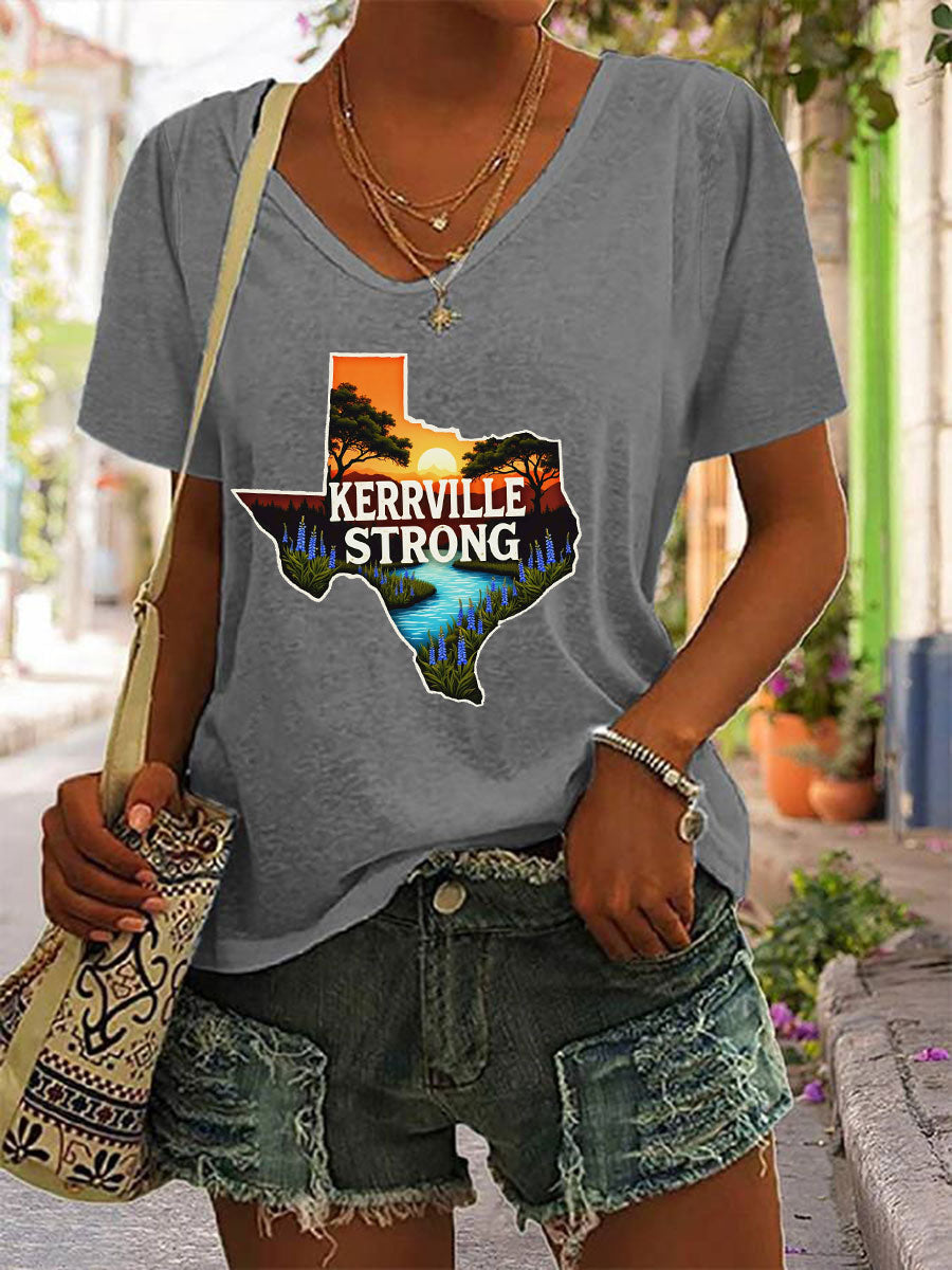 Women's Kerrville Strong Printed T-Shirt