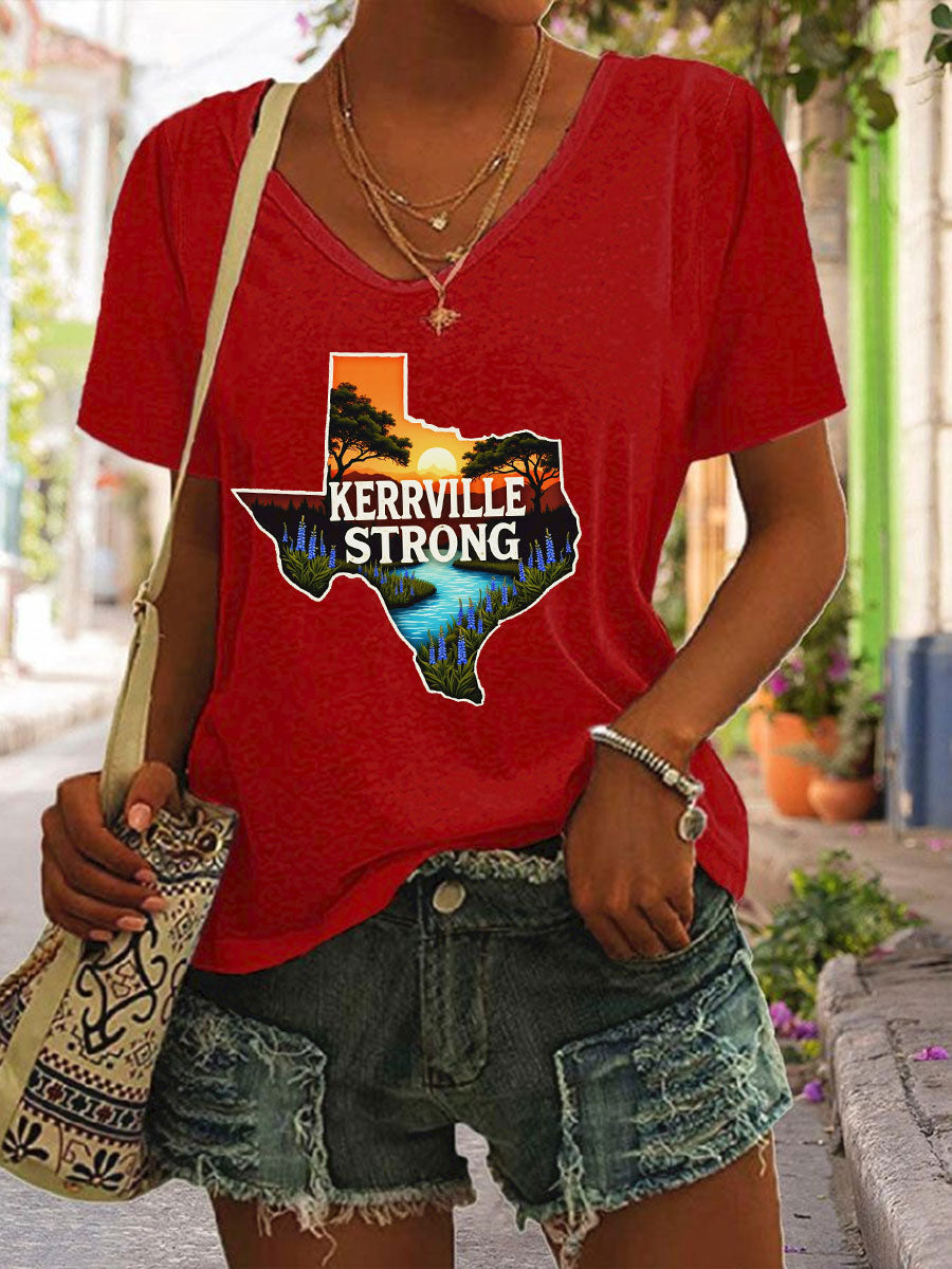 Women's Kerrville Strong Printed T-Shirt