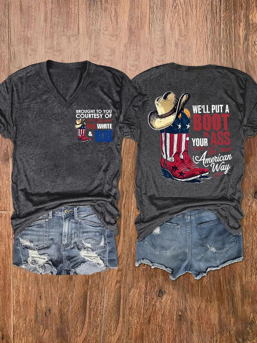 Women's We'll Put A Boot In Your Ass Short Sleeve T-Shirt
