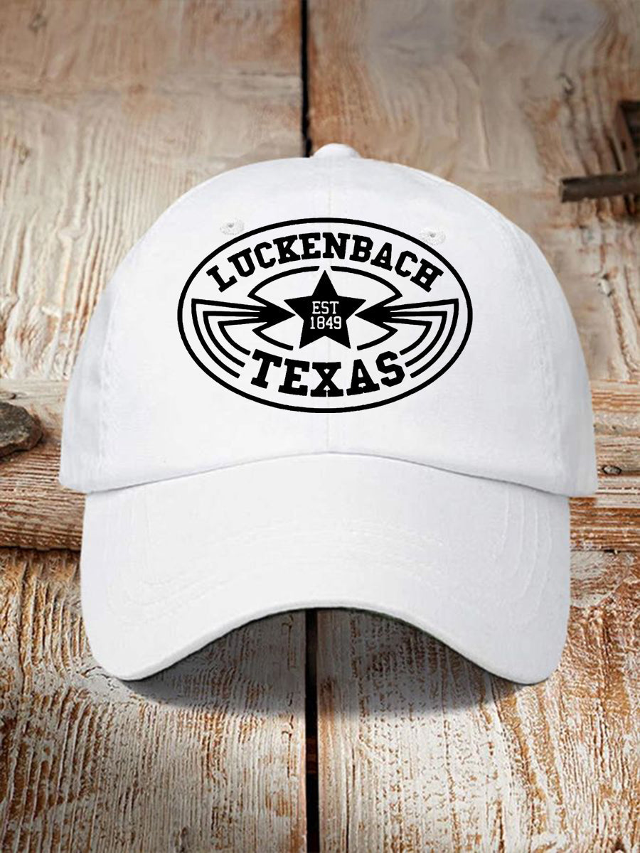 Unisex Luckenbach Texas Print Hat
