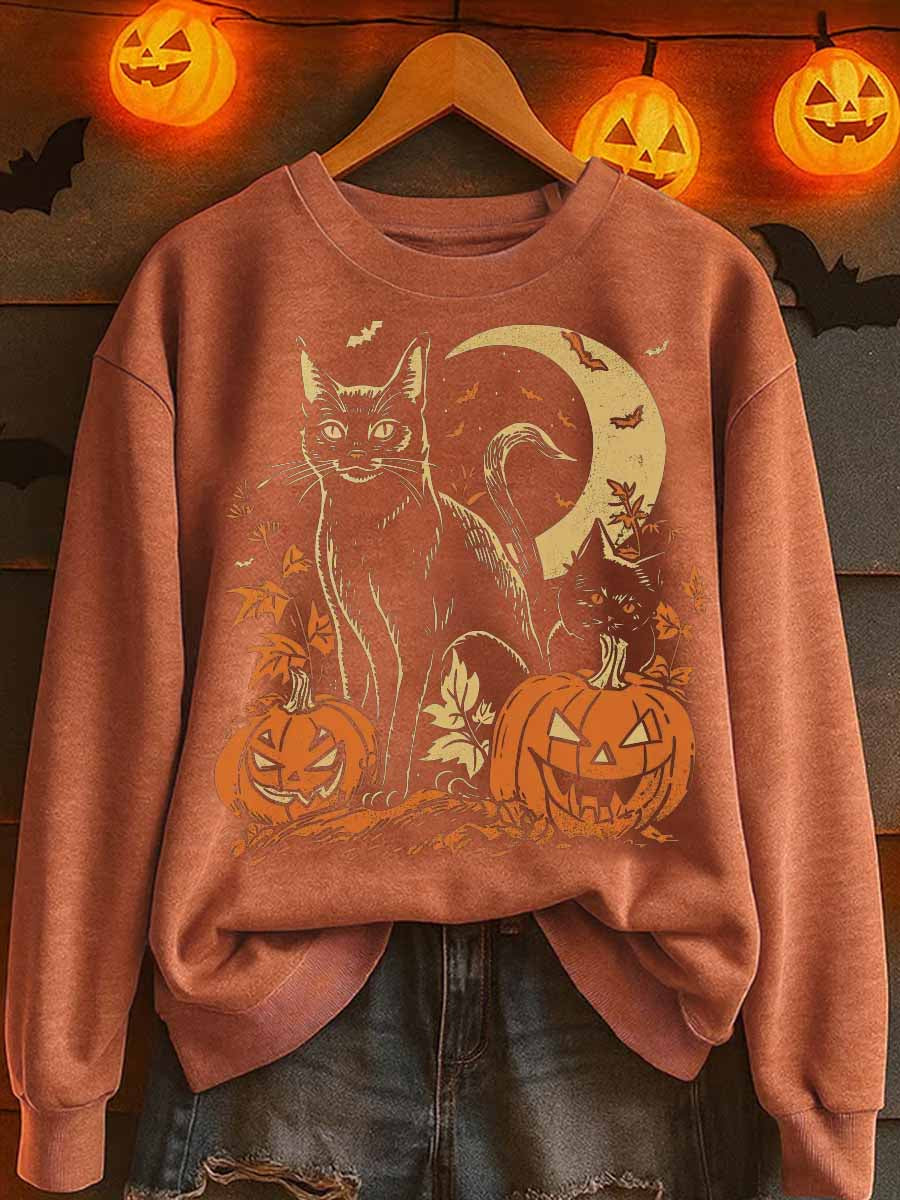 Women's Halloween polyester sweatshirt