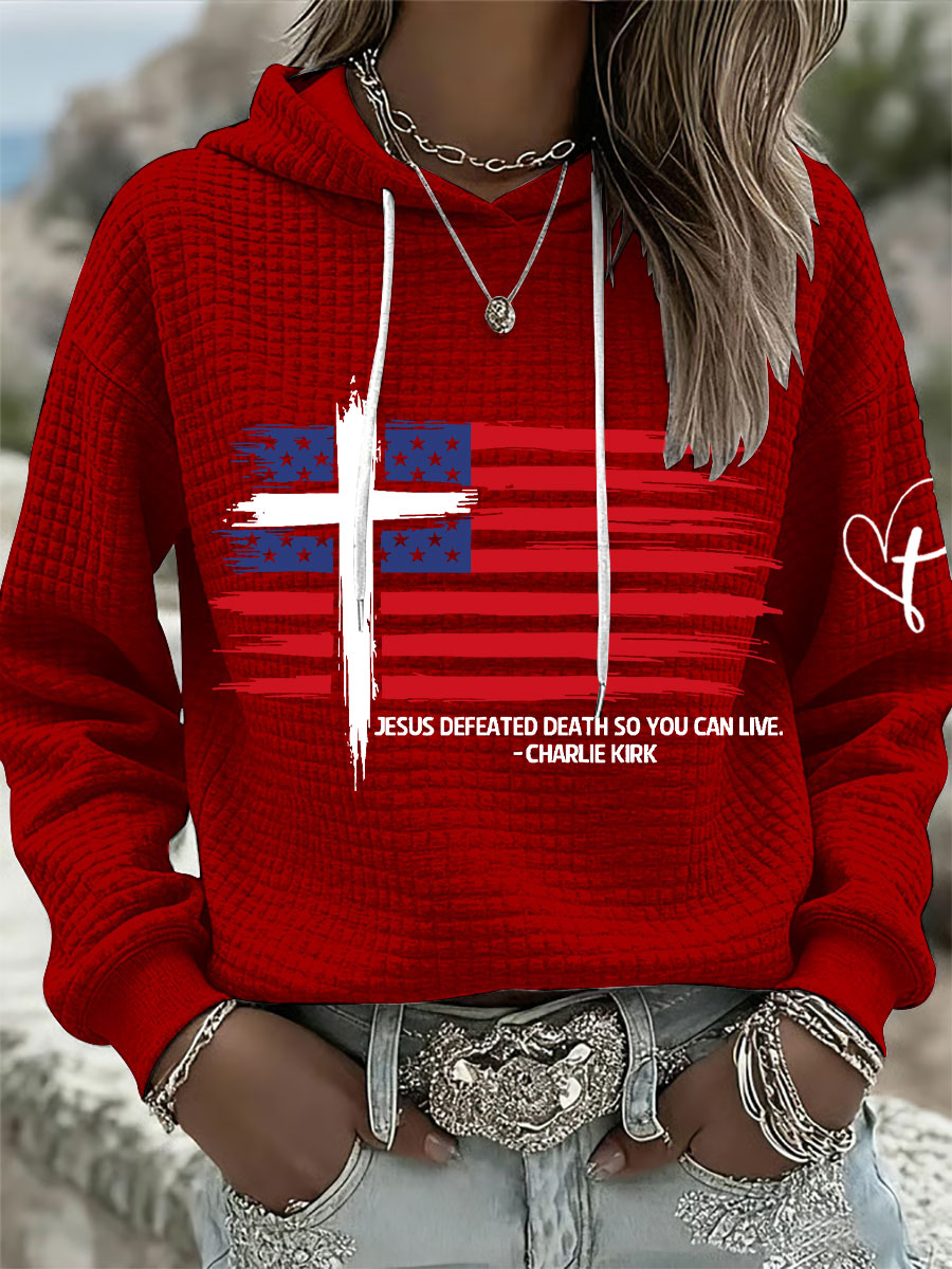 Women's Jesus defeated death so you can live hoodies