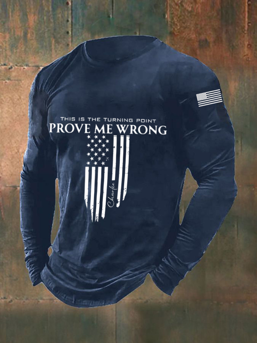 Men's Patriotic Long Sleeve T-Shirt