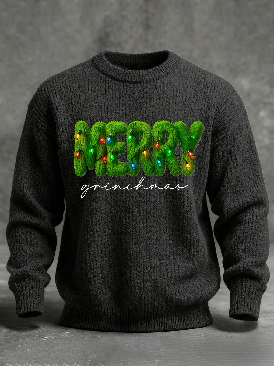 Men's Merry Grinchmas Imitation Sweater