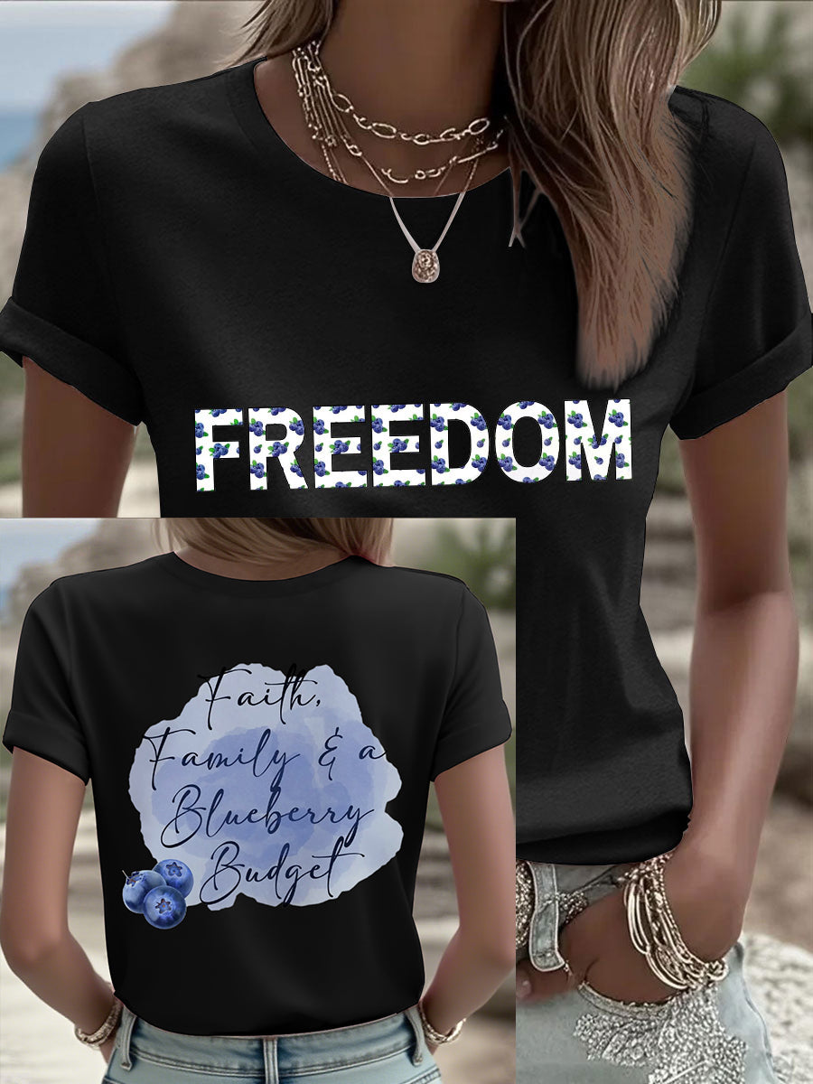 Women's 'Red White & Blueberries' T-shirt