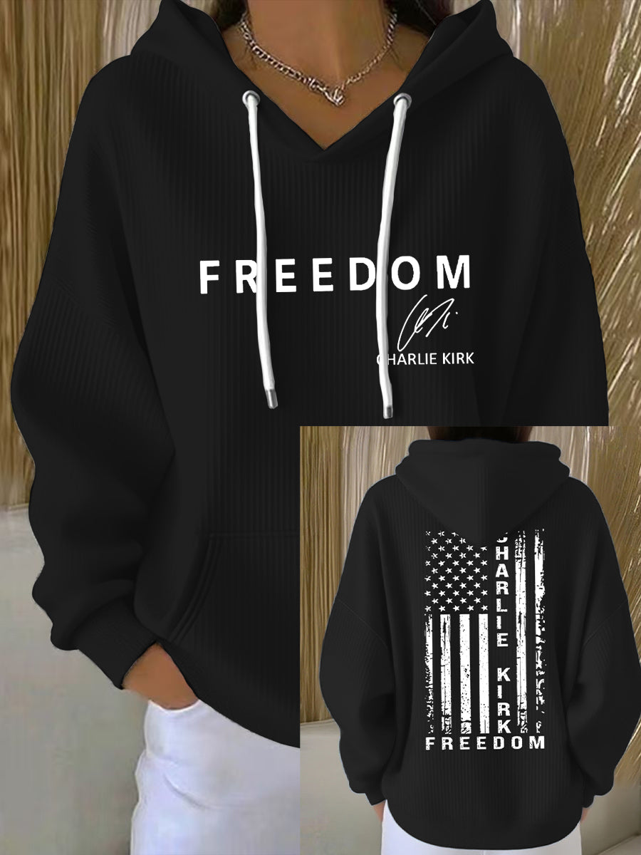 Women's Freedom Is Not Free This is the Turning Point R.I.P Charlie Kirk Print Hoodie