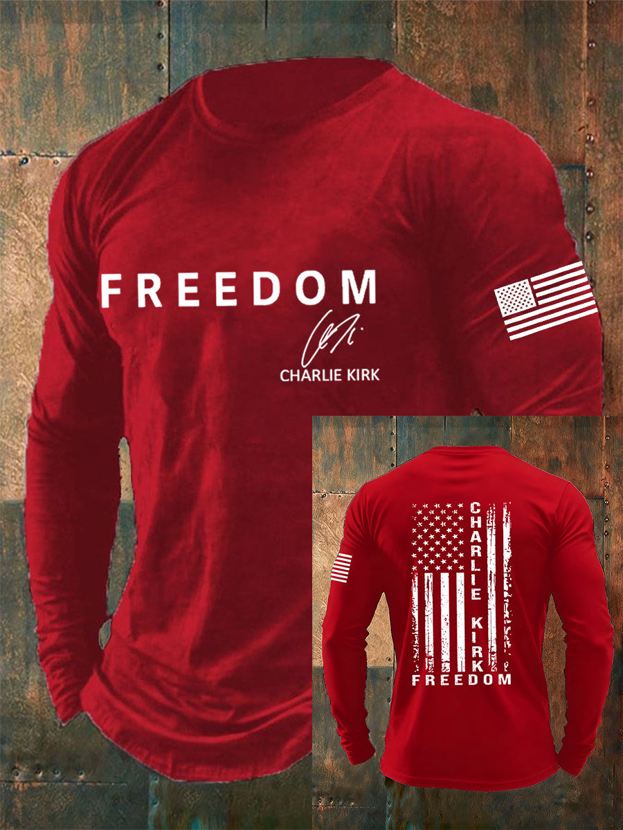 Men's Freedom Is Not Free R.I.P Charlie Kirk Long Sleeve T-shirt