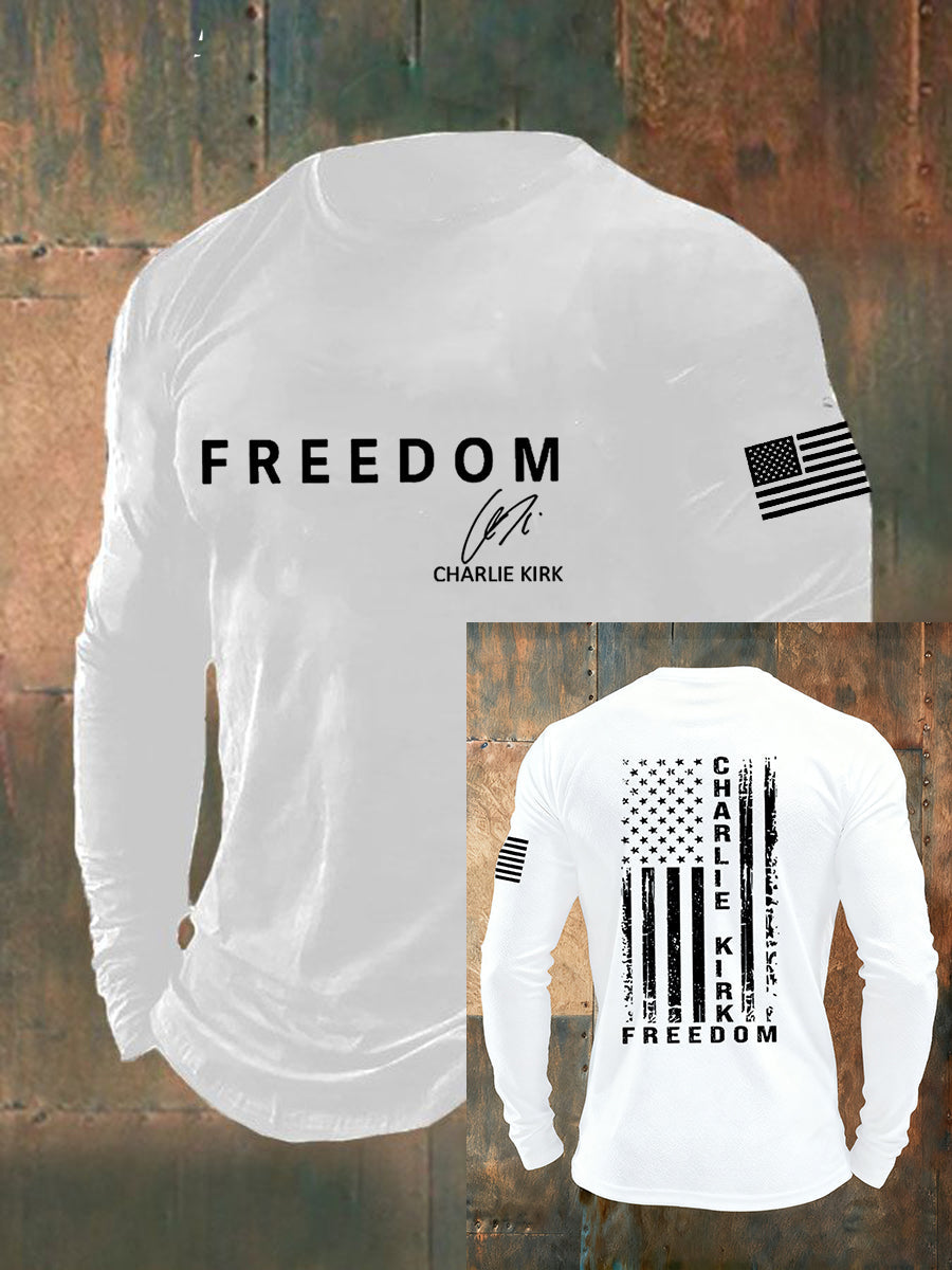 Men's Freedom Is Not Free R.I.P Charlie Kirk Long Sleeve T-shirt