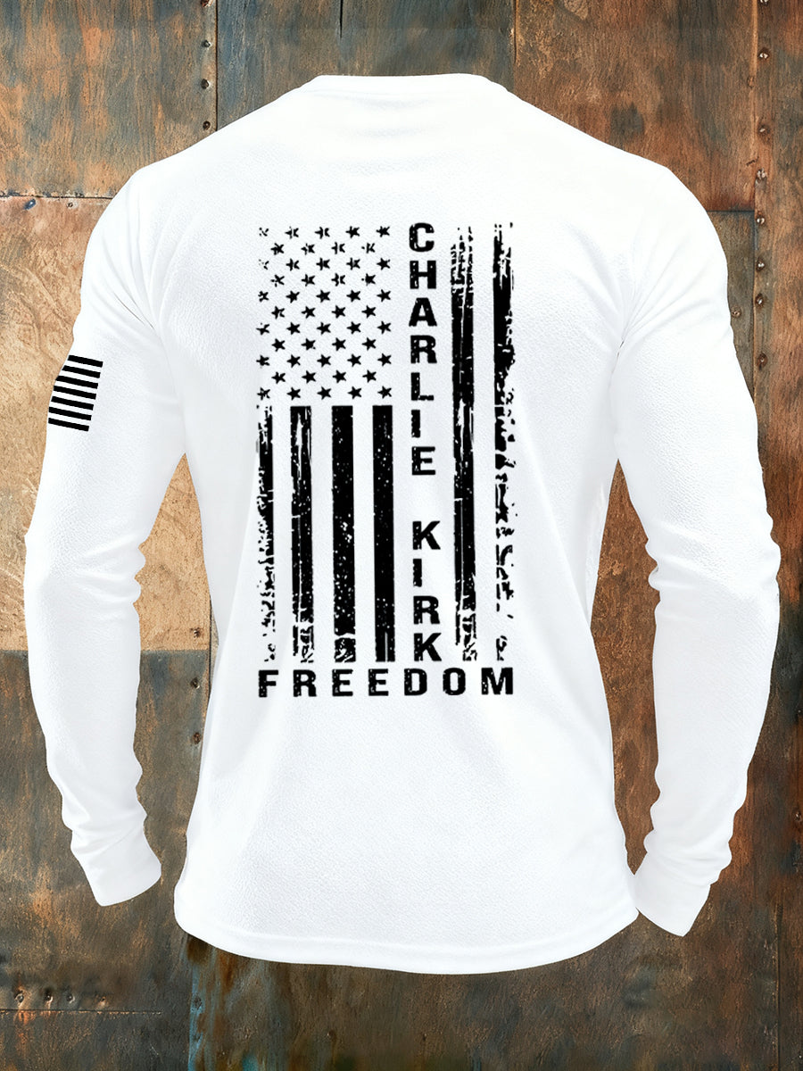 Men's Freedom Is Not Free R.I.P Charlie Kirk Long Sleeve T-shirt