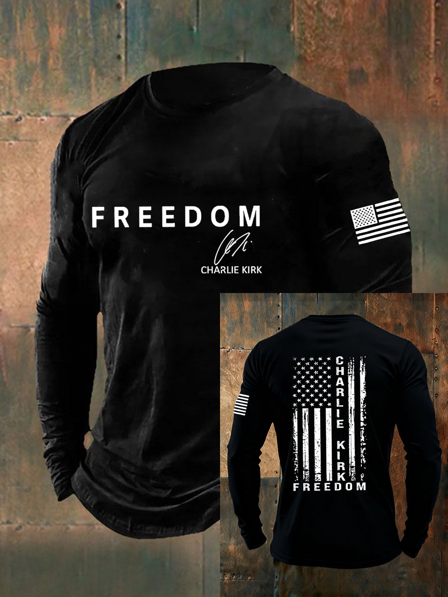 Men's Freedom Is Not Free R.I.P Charlie Kirk Long Sleeve T-shirt
