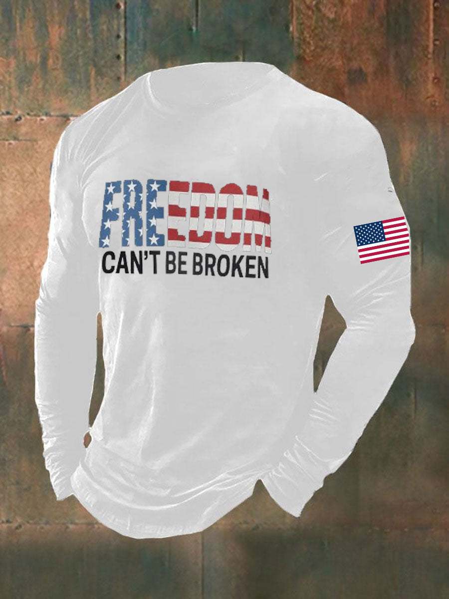 Men's Freedom Printed long sleeve T-shirt