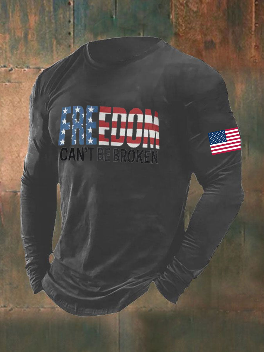 Men's Freedom Printed long sleeve T-shirt