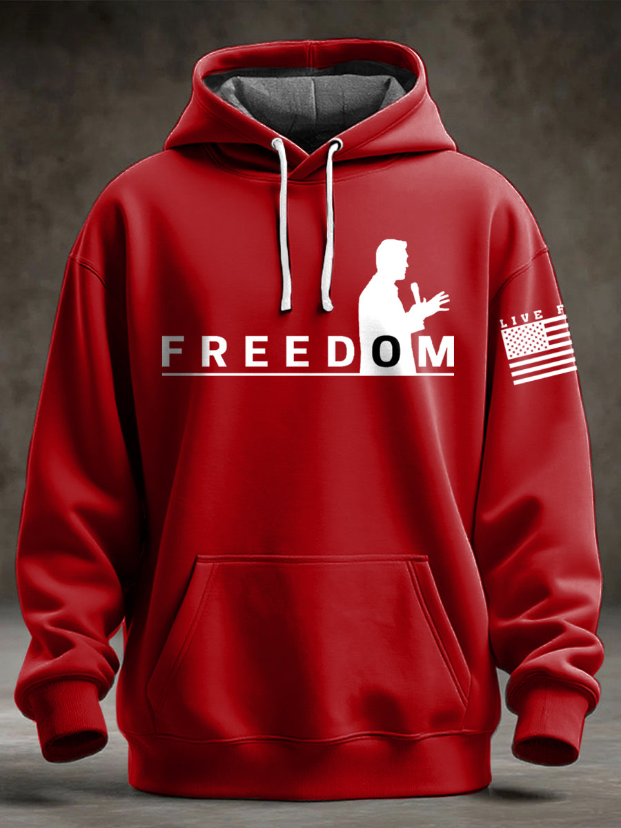 Men's Charlie Kirk Oversized Drop-Shoulder Hoodie