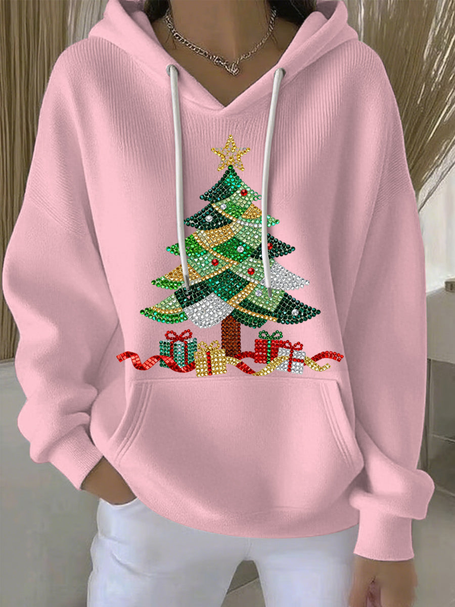 Women's Christmas Print Casual Hoodie