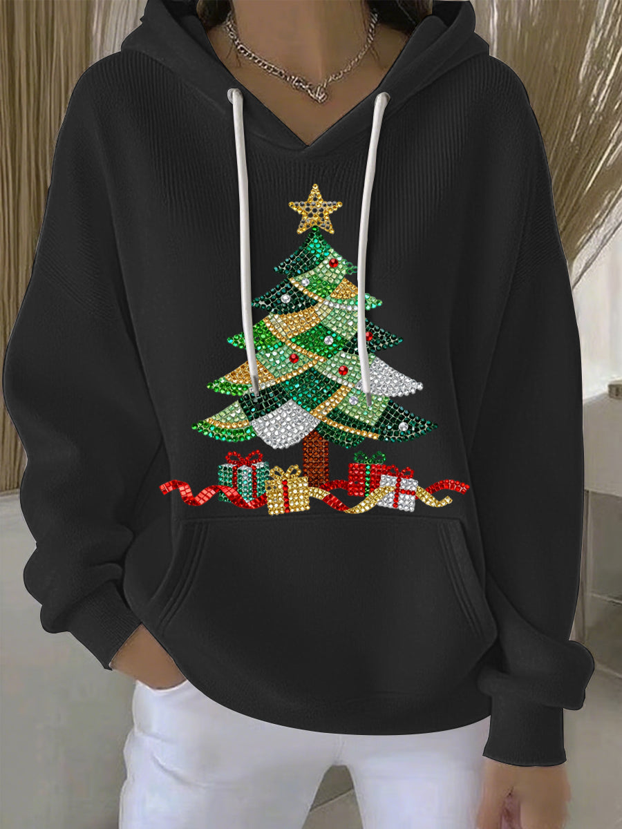 Women's Christmas Print Casual Hoodie