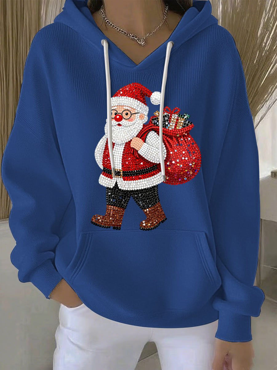 Women's Christmas Print Casual Hoodie