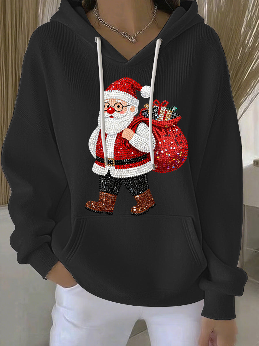 Women's Christmas Print Casual Hoodie