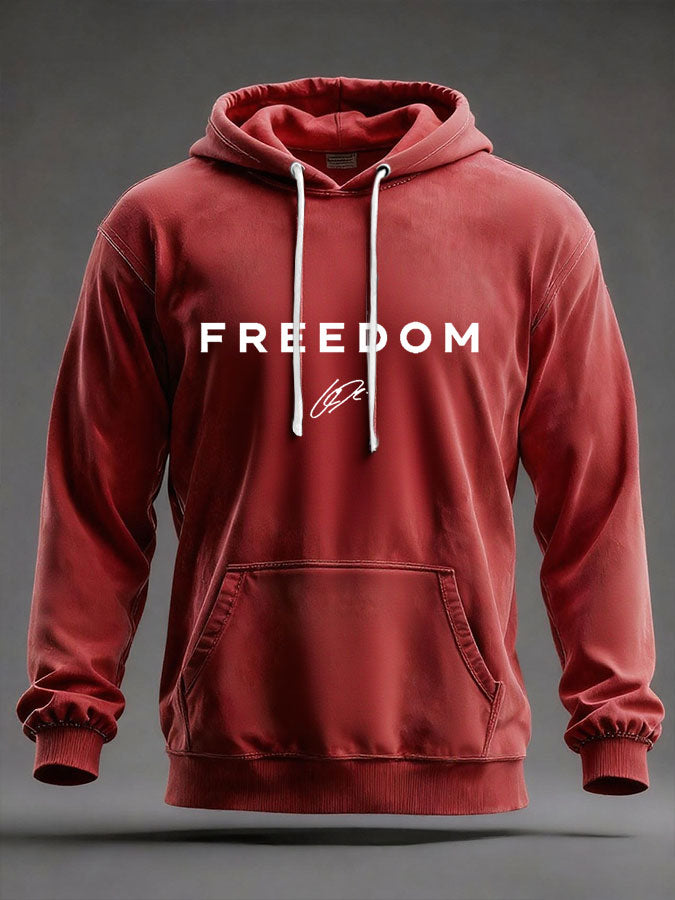 Men's Freedom Patriot Printed Hoodie