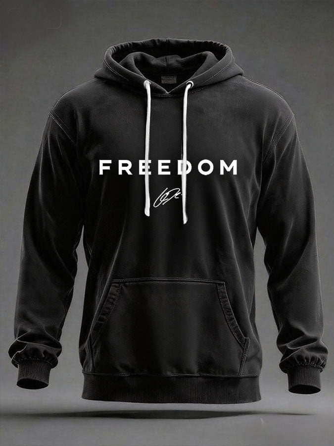 Men's Freedom Patriot Printed Hoodie