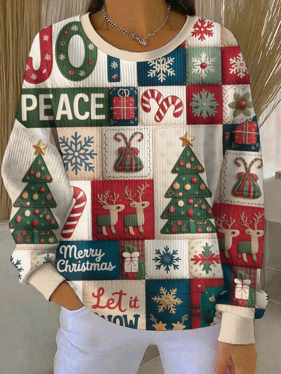 Women's Merry Christmas Print Sweatshirt