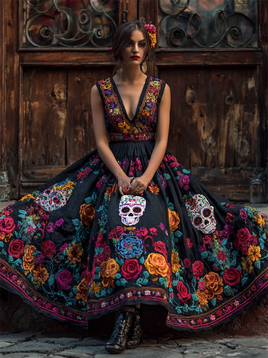 Women's Day of the Dead Skull Dress