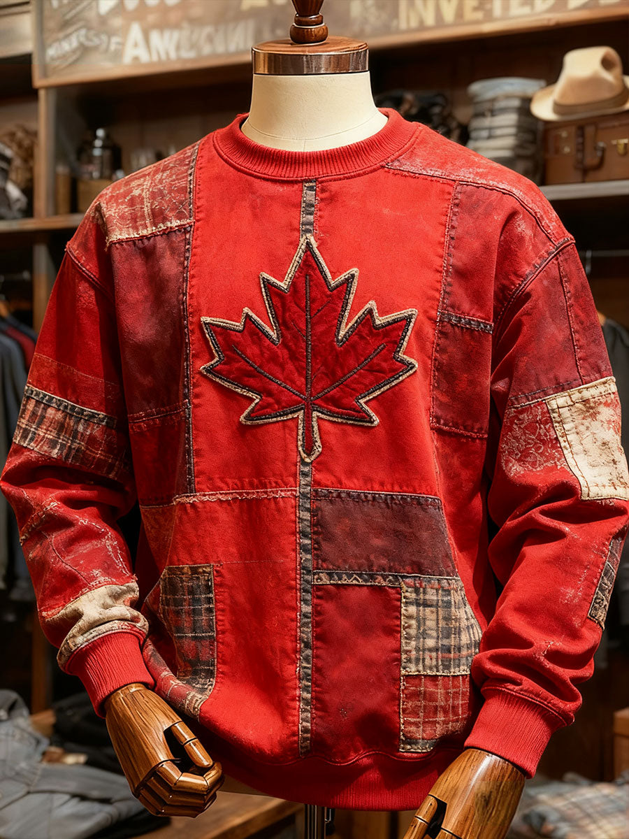 Men's Canadian Vintage Maple Leaf Sweatshirts