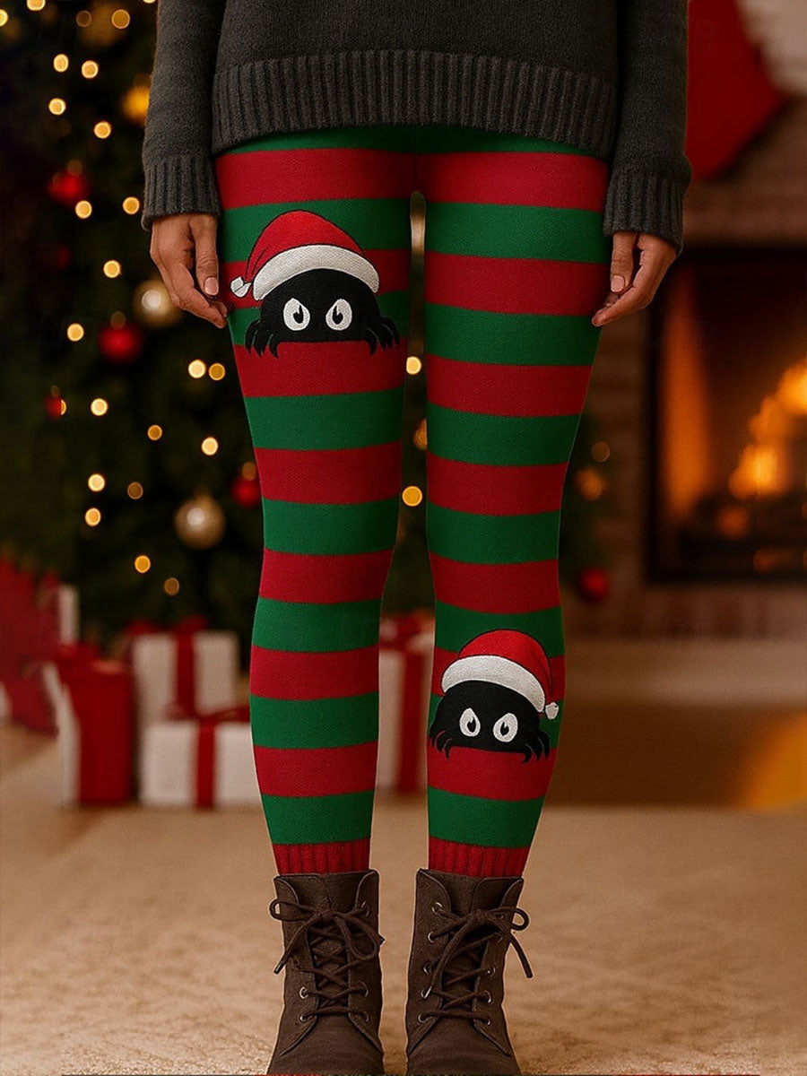 Women's Christmas Print Casual Leggings