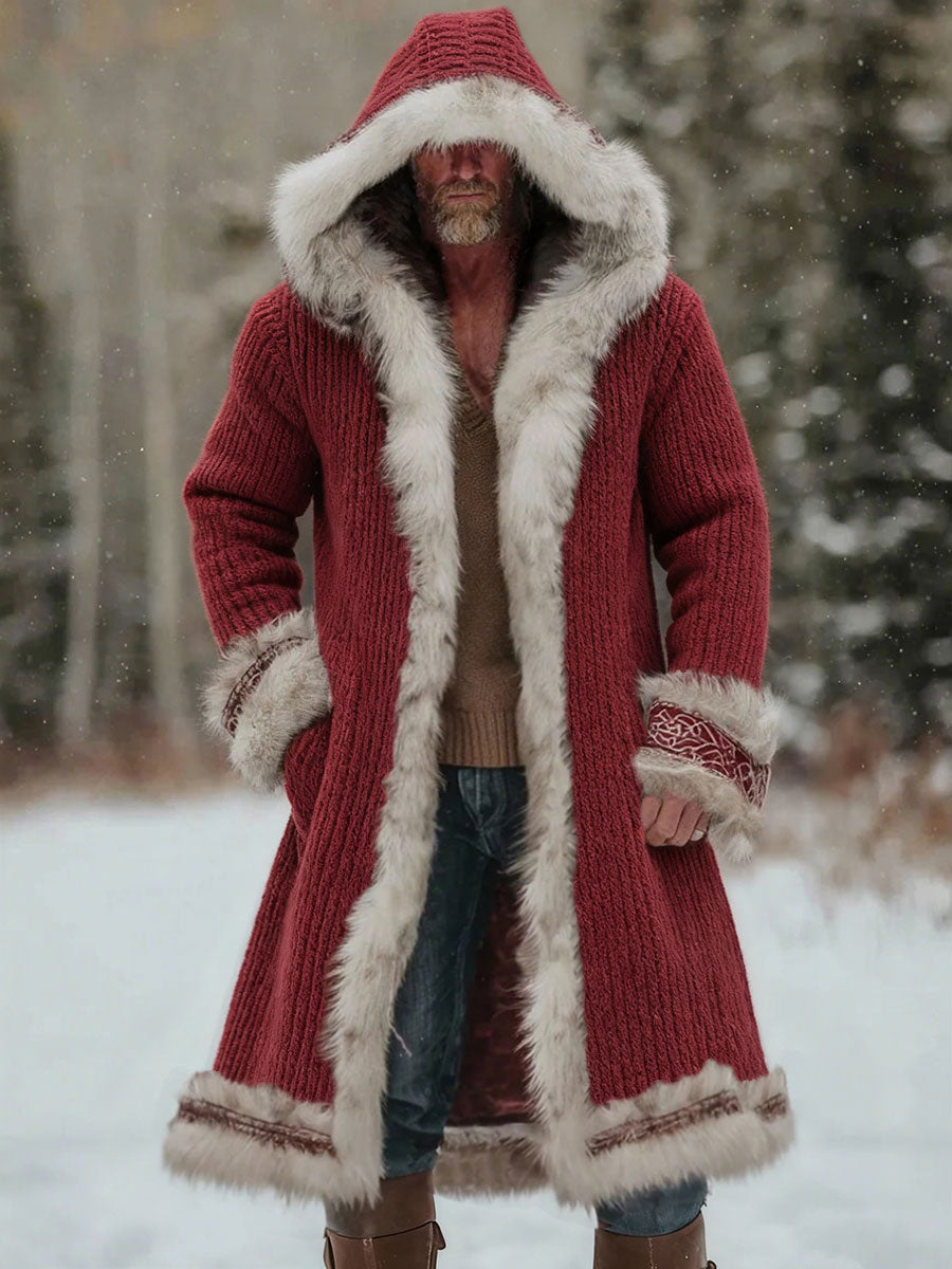 Men's Christmas Viking Hooded Coats