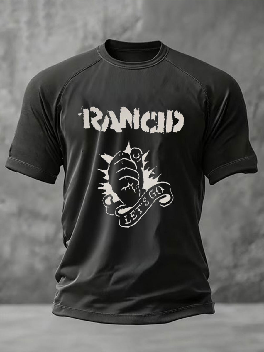 Men's Rancid Printed Casual short sleeves t-shirt