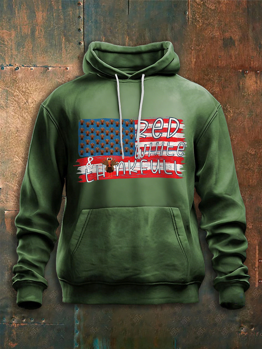 Men's Thanksgiving Loose Long Sleeve Hoodie
