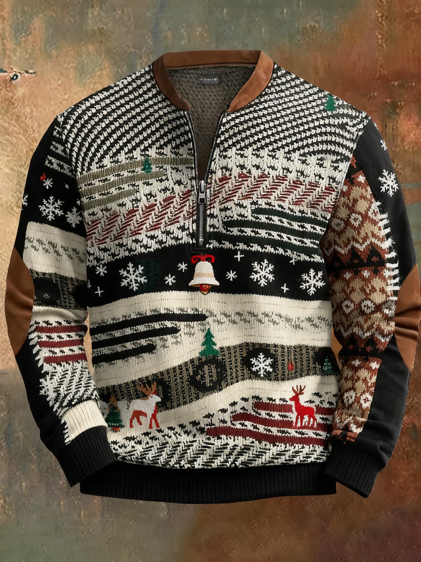 Men's Retro Christmas Printed Sweatshirt