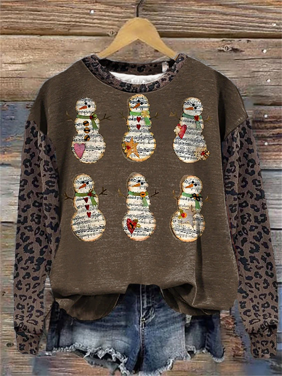 Women's Christmas Art Printed Sweatshirt
