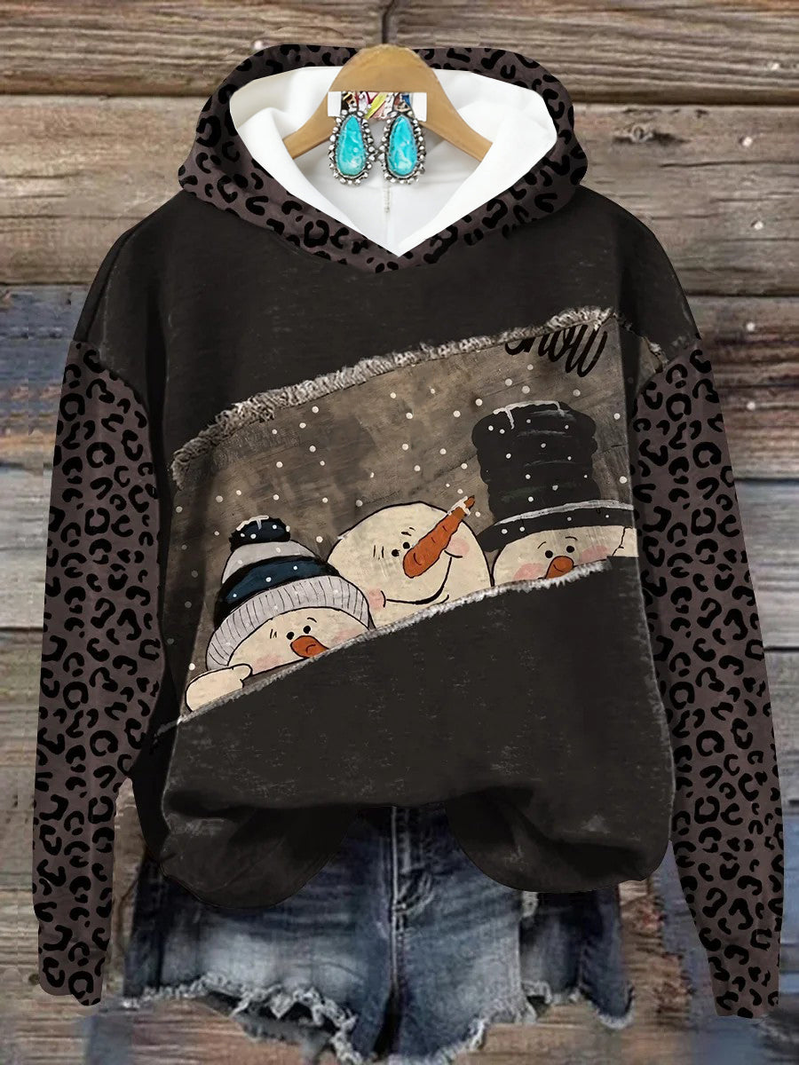 Women's Merry Christmas Art Printed Sweatshirt