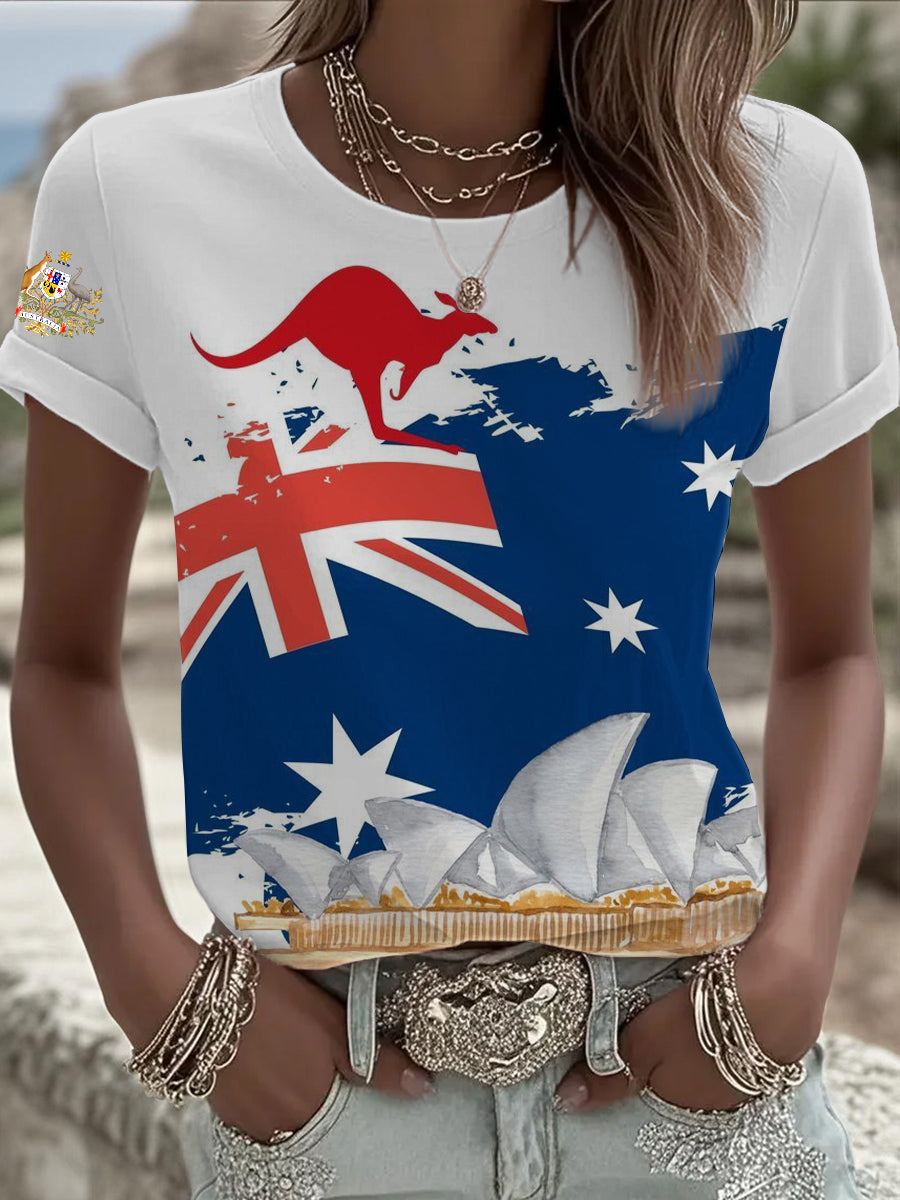 Women's Australian Flag Short Sleeve Tee