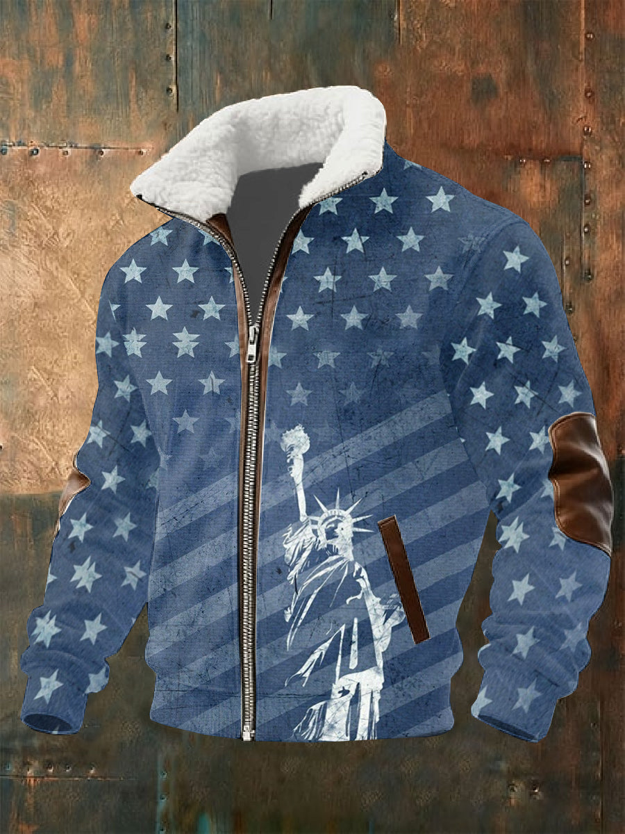 Men's Retro 250th Anniversary Printed Jacket