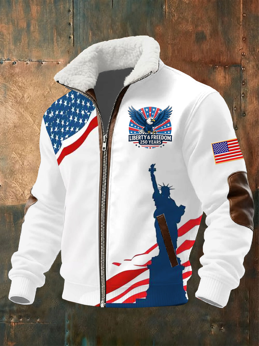 Men's Retro 250th Anniversary Printed Jacket