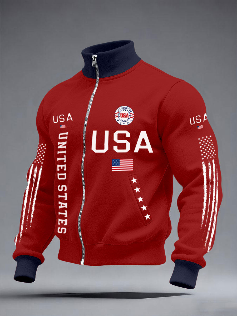 Men's USA Flag Jackets
