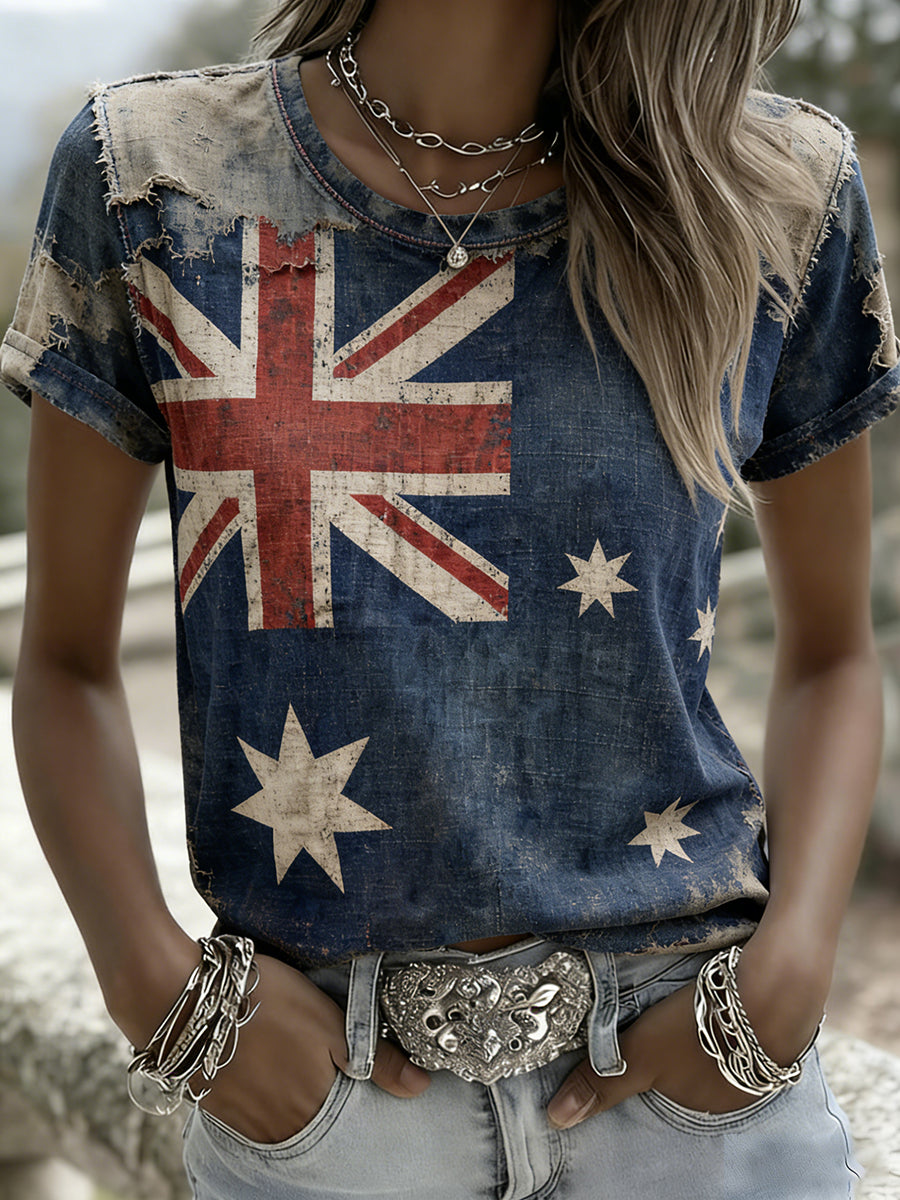 Women's Vintage Australian Holiday Casual Comfortable T-shirt